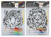 Vyškrabávací/vymalovávací obrázky s gelovými pery (mix motivů)