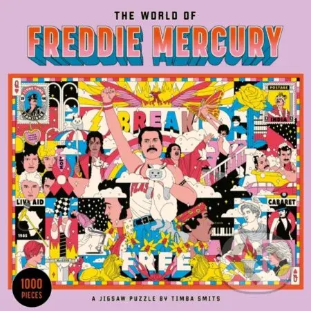 The World of Freddie Mercury (A Jigsaw Puzzle) - Jenner Smith, Timba Smits - puzzle z kategorie 500 - 1000 dílků