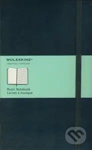 Moleskine - notový zápisník čierny (stredný)