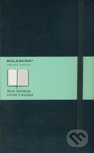 Moleskine - notový zápisník čierny (stredný)