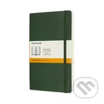 Moleskine - zelený zápisník Soft (stredný, linajkovaný)