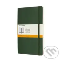 Moleskine - zelený zápisník Soft (stredný, linajkovaný)