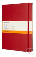 Moleskine - červený zápisník (veľký, linajkovaný)
