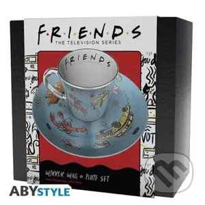 Friends Hrnček s podšálkom 300 ml - Pattern