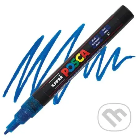 Posca akrylový popisovač PC-1MR, 0,7 mm, světle modrá (ultra tenký hrot)