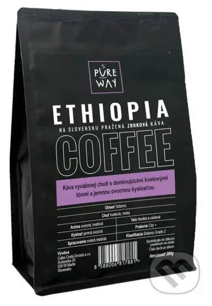 Ethiopia (Odrodová zrnková káva 200g)