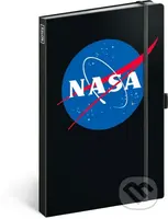 Notes NASA - černý (linkovaný s gumičkou na uzavření)