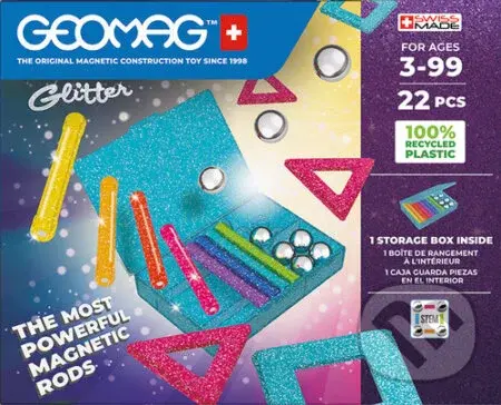 Stavebnice Geomag Glitter 22 ks - hra z kategorie Stavebnice