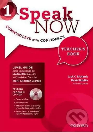 Speak Now 1: Teacher´s Book with Testing Program CD-ROM,Speak Now 1: Teacher´s Book with Testing Program CD-ROM - kniha z kategorie Jazykové učebnice 