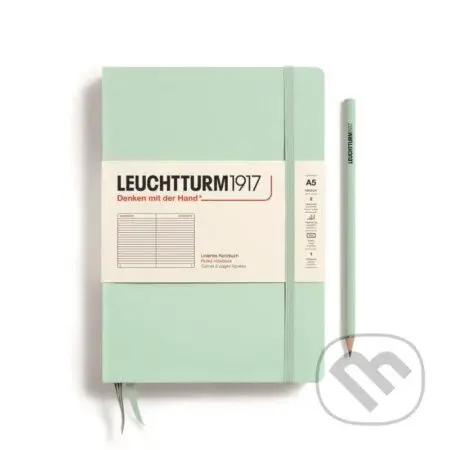 Leuchtturm1917 Zápisník Mint Green Medium A5 linkovaný