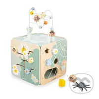 Janod Sweet Cocoon Drevená didaktická kocka s motorickým labyrintom MultiActivity Záhrada - hra z kategorie Vzdělávací hry