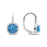 Brilio Silver Okouzlující stříbrné náušnice se světle modrými zirkony EA122WAQ
