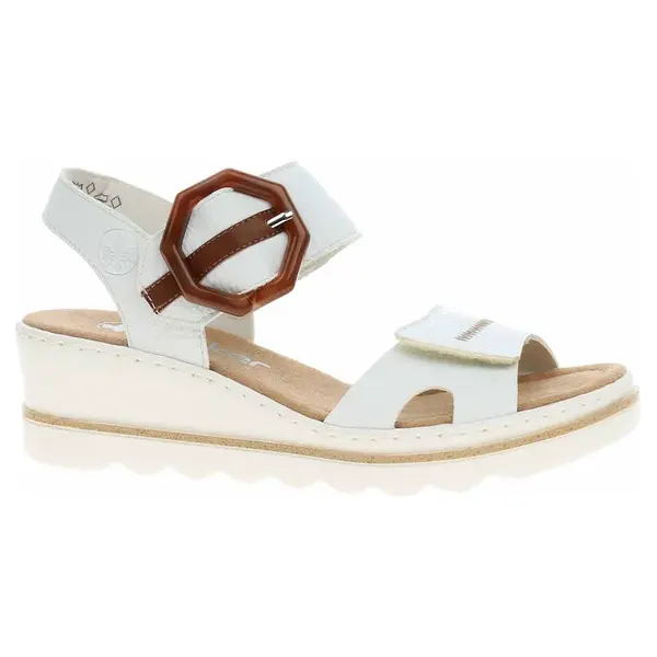 Dámské sandály Rieker 67476-83 weiss kombi 39