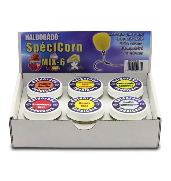 Haldorádó gumová kukuřice spécicorn 10 mm 10 ks - mix 6 ks příchutí