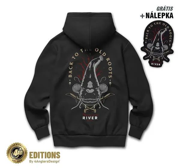 4anglersdesign mikina back to the old roots - xl