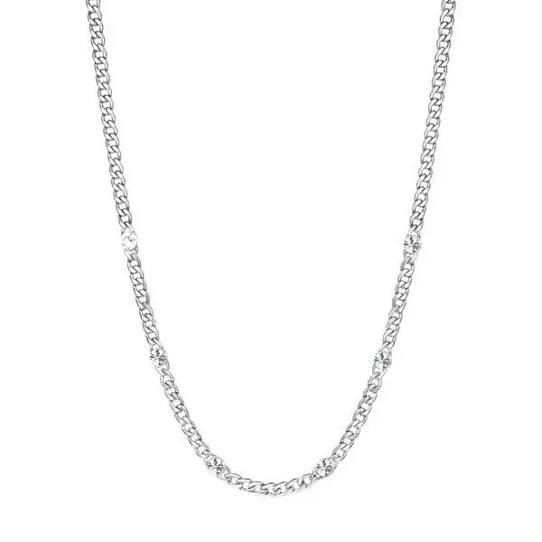 Brosway Ocelový náhrdelník s krystaly Symphonia BYM83