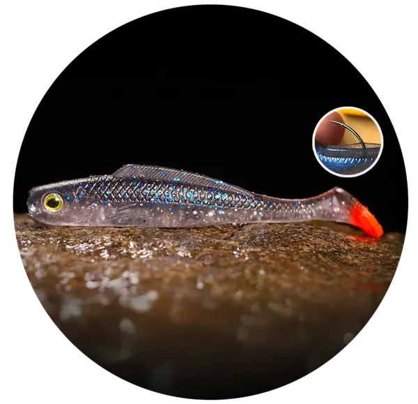 Redbass gumová nástraha ripper kicker super natur rt uv color - l 100 mm