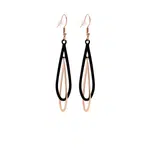 Troli Elegantní bicolor náušnice z oceli VSE009RB-PET