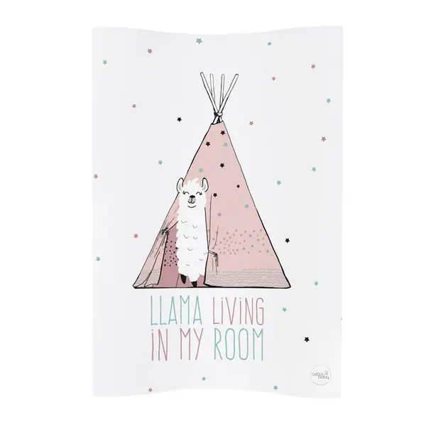 CEBA BABY Podložka přebalovací 2-hranná měkká COSY (50x70) Lolly Polly Lama