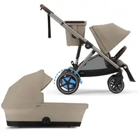 CYBEX Kočárek sourozenecký Gazelle S Stone Grey Gold