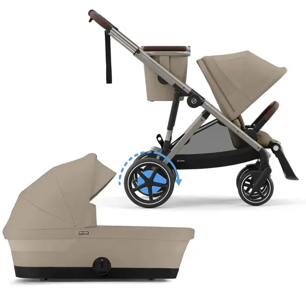 CYBEX Kočárek sourozenecký Gazelle S Stone Grey Gold