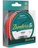 Delphin přívlačová šňůra zandera 8 fluo červená - průměr 0,10 mm nosnost 6,9 kg návin 150 m