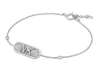 Michael Kors Třpytivý stříbrný náramek Kors MK MKC1730CZ040