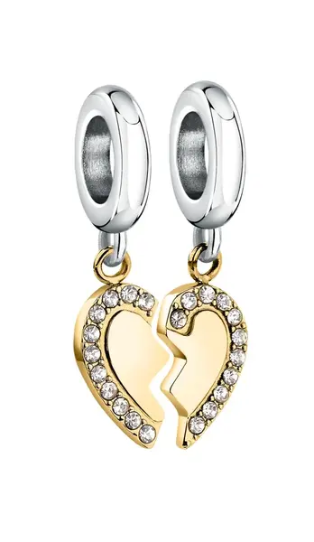 Morellato Romantické bicolor přívěsky Srdíčka Drops SCZ1358 (2 ks přívěsků)