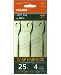 Life orange návazce carp hair rigs s2 20 cm 3 ks - 6 20 lb