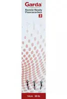 Garda návazce ready ronnie fluorocarbon 30 lb 3 ks - 20 cm