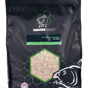 Nash drcené boilies flake monster shrimp - 5 kg
