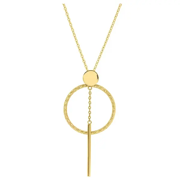 Pierre Lannier Stylový pozlacený náhrdelník Lyrica BJ11A0201