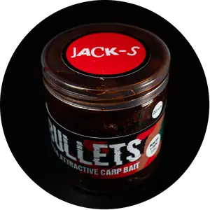 G.b.u. dipované boilies bullets jack-s 200 g - 24 mm
