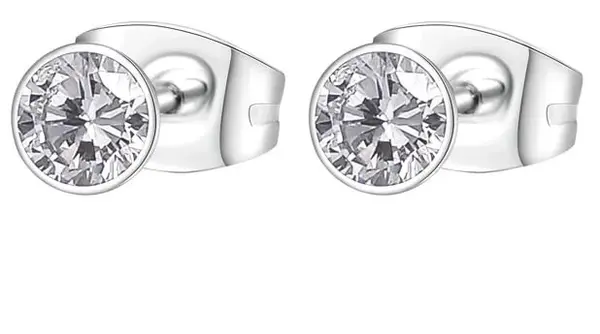 Brosway Třpytivé ocelové náušnice s krystaly Chakra BHKE048