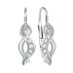 Soliter Slušivé stříbrné náušnice s krystaly 436 001 00391 04