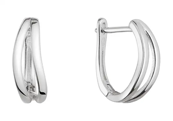 Evolution Group - Pavona Něžné kruhové náušnice ze stříbra 61018