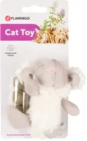 Flamingo textilní hračka pro kočky s kočíčí mátou Králík
