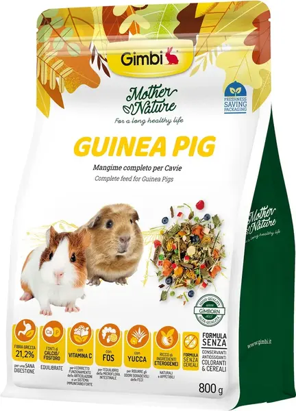 Gimbi Mother Nature Guinea Pig - krmivo pro morčata 800 g