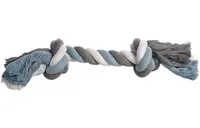 Flamingo hračka žvýkací lano - modrá 45 cm x 10 cm x 11,5 cm