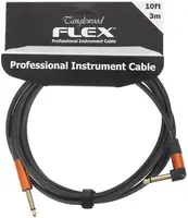 Tanglewood Flex Cable Rubber Black 3 m Angled