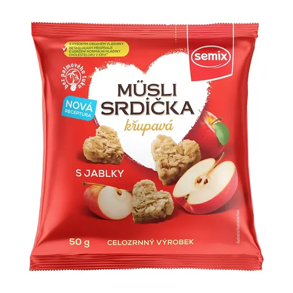 SEMIX Müsli srdiečka s jablkami 50 g