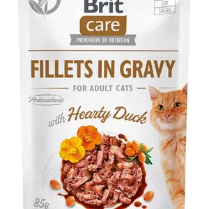 Brit Care Cat Fillets in Gravy - Duck 6 x 85 g