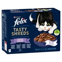 Felix Tasty Shreds smíšený výběr v omáčce 12 x 80 g