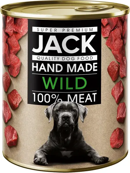 Jack Super Premium psí konzerva - 100% zvěřina 800 g