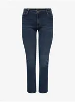 Tmavě modré straight fit džíny ONLY CARMAKOMA Lucca - Dámské
