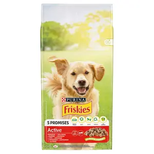 Friskies Active granule pro psy - s hovězím 15 kg