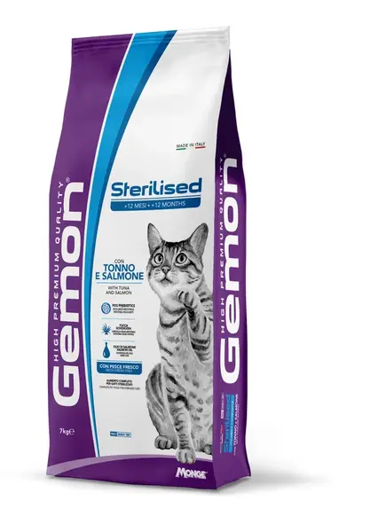 Gemon Cat Adult Steril - s tuniakom a lososom 7 kg
