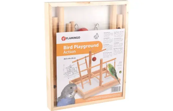 Flamingo vtáčia hra - drevené ihrisko 1 ks