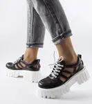 Gemre Black loafers with a chunky sole Emaline