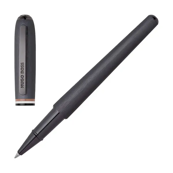 Kuličkové pero BOSS Contour Iconic 13,5 cm šedá barva